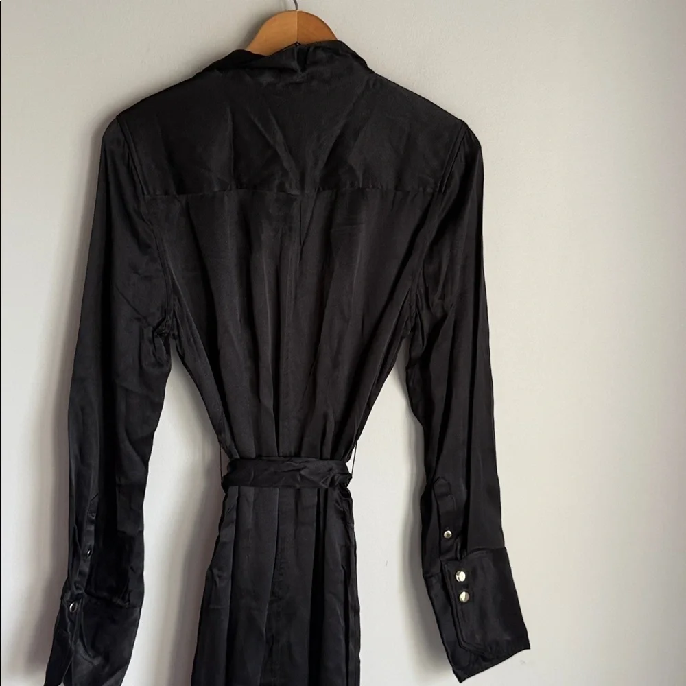 NEW J.Crew Drapey shirtdress in luster crepe 10